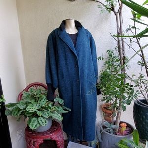 Portrait Full length Broad shoulders Pads Coat Tweed weave an leather